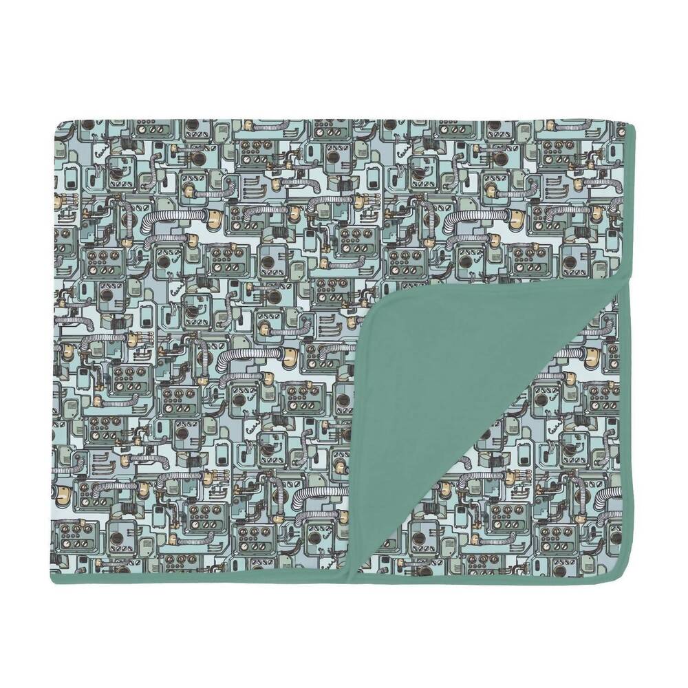 NEW KICKEE toddler's spring sky tinkering blanket in multi